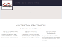 Tablet Screenshot of constructionservicesgroup.net
